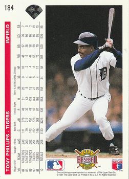 Tony Phillips  baseball card collectible - Main Image 2