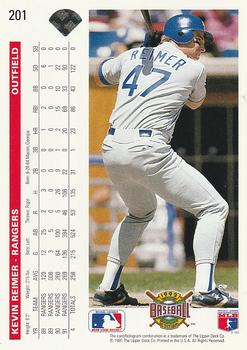 Kevin Reimer  baseball card collectible - Main Image 2