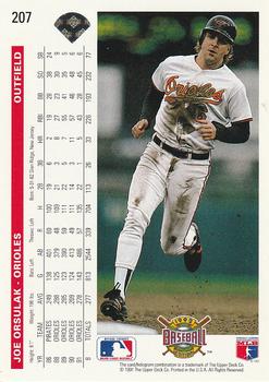 Joe Orsulak  baseball card collectible - Main Image 2