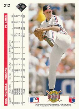 Rod Nichols  baseball card collectible - Main Image 2