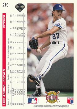 Luis Aquino  baseball card collectible - Main Image 2