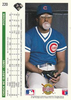 Chuck McElroy  baseball card collectible - Main Image 2