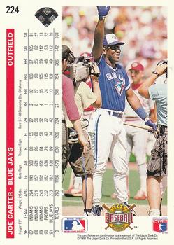 Joe Carter  baseball card collectible - Main Image 2