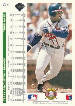 Terry Pendleton  baseball card collectible - Main Image 2