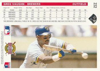 Greg Vaughn  baseball card collectible - Main Image 2