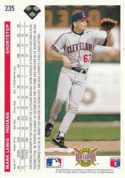 Mark Lewis  baseball card collectible - Main Image 2