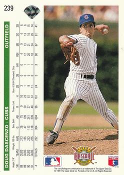 Doug Dascenzo  baseball card collectible - Main Image 2