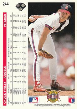 Chuck Finley  baseball card collectible - Main Image 2