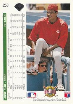 Jose Rijo  baseball card collectible - Main Image 2