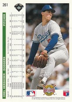 Orel Hershiser  baseball card collectible - Main Image 2