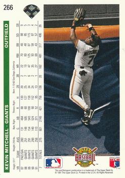 Kevin Mitchell  baseball card collectible - Main Image 2