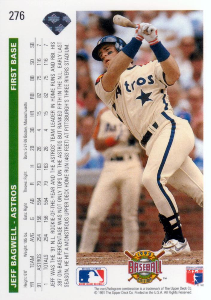 Jeff Bagwell  baseball card collectible - Main Image 2