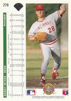 Randy Myers  baseball card collectible - Main Image 2