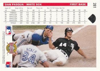 Dan Pasqua  baseball card collectible - Main Image 2