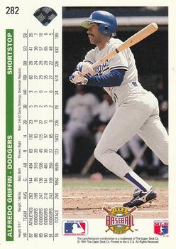 Alfredo Griffin  baseball card collectible - Main Image 2