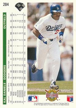 Kal Daniels  baseball card collectible - Main Image 2