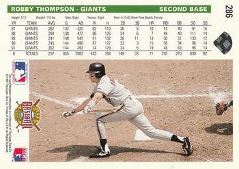 Robby Thompson  baseball card collectible - Main Image 2