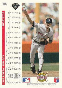 Luis Rivera  baseball card collectible - Main Image 2