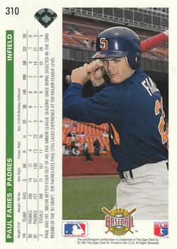 Paul Faries  baseball card collectible - Main Image 2