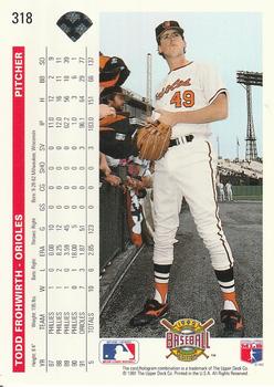 Todd Frohwirth  baseball card collectible - Main Image 2
