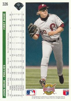 John Kruk  baseball card collectible - Main Image 2