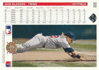 Dan Gladden  baseball card collectible - Main Image 2