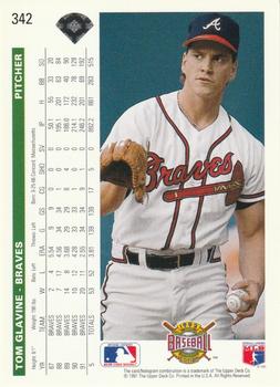 Tom Glavine  baseball card collectible - Main Image 2