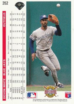 Devon White  baseball card collectible - Main Image 2