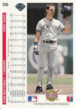 Don Mattingly  baseball card collectible - Main Image 2