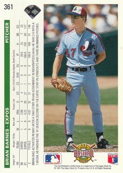 Brian Barnes  baseball card collectible - Main Image 2