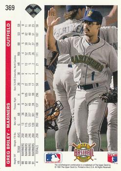Greg Briley  baseball card collectible - Main Image 2