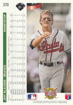 Jeff Blauser  baseball card collectible - Main Image 2