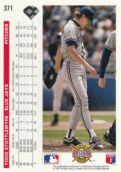 Todd Stottlemyre  baseball card collectible - Main Image 2
