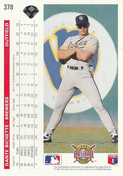 Dante Bichette  baseball card collectible - Main Image 2