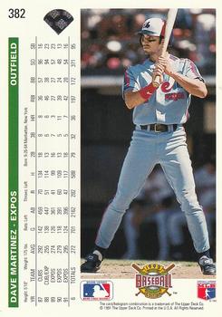 Dave Martinez  baseball card collectible - Main Image 2