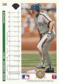 Mark Carreon  baseball card collectible - Main Image 2