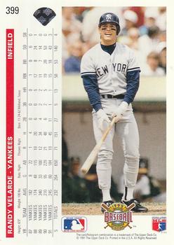 Randy Velarde  baseball card collectible - Main Image 2