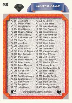 Checklist: 301-400  baseball card collectible - Main Image 2