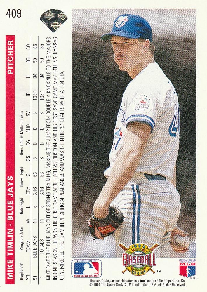 Mike Timlin  baseball card collectible - Main Image 2