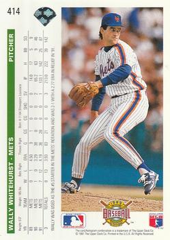 Wally Whitehurst  baseball card collectible - Main Image 2