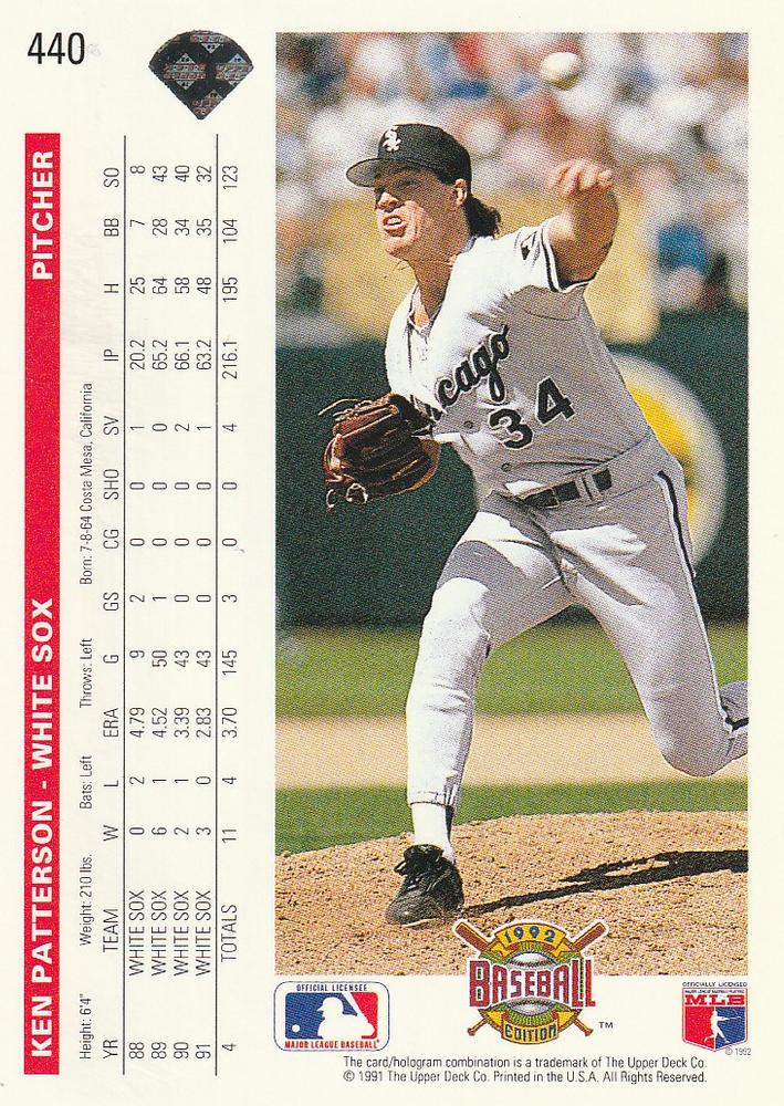 Ken Patterson  baseball card collectible - Main Image 2