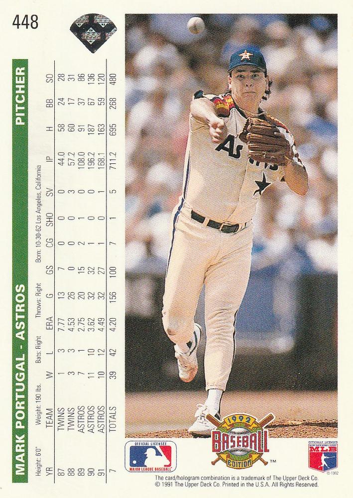 Mark Portugal  baseball card collectible - Main Image 2