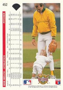 Bob Welch  baseball card collectible - Main Image 2