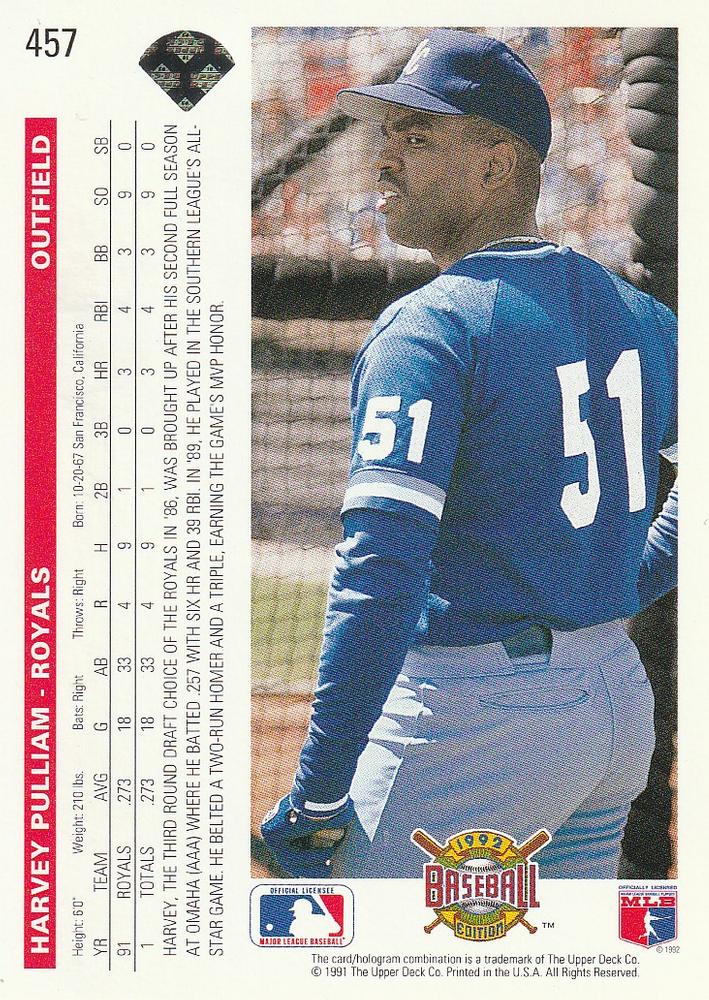 Harvey Pulliam  baseball card collectible - Main Image 2