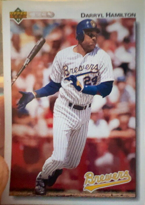 Darryl Hamilton  baseball card collectible - Main Image 3