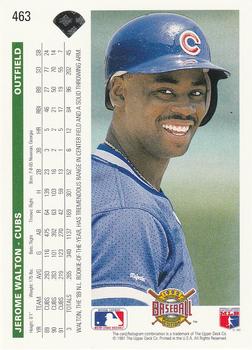 Jerome Walton  baseball card collectible - Main Image 2