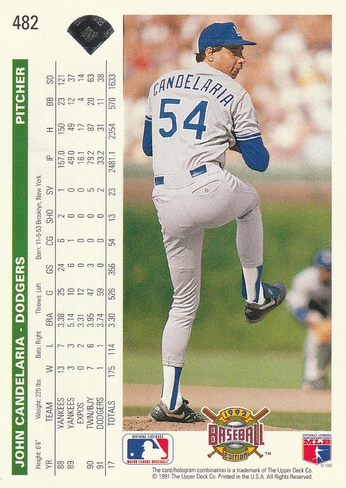 John Candelaria  baseball card collectible - Main Image 2