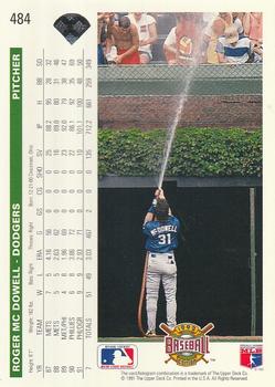 Roger McDowell  baseball card collectible - Main Image 2