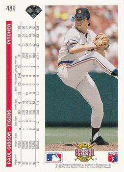 Paul Gibson  baseball card collectible - Main Image 2