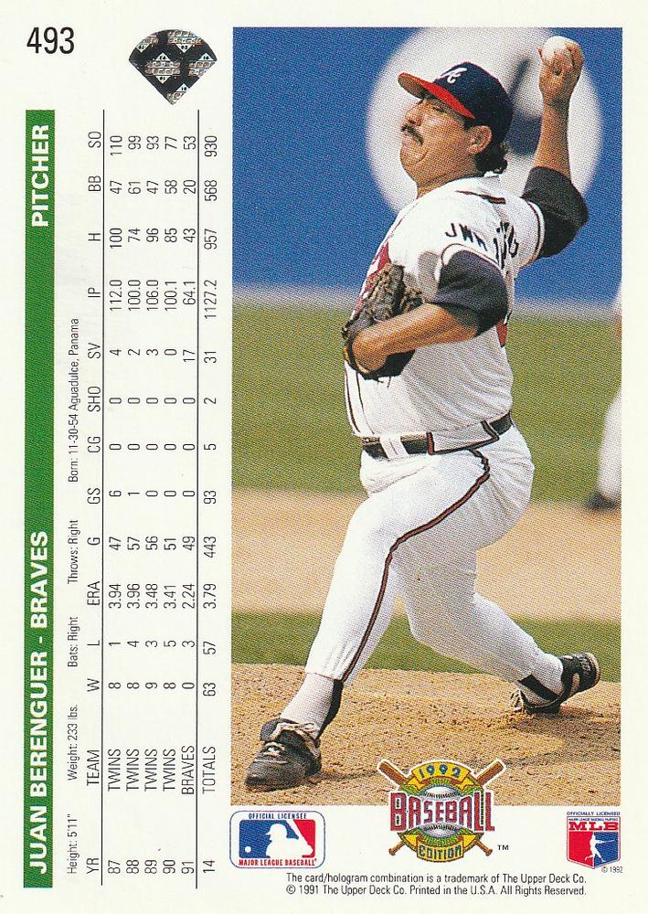 Juan Berenguer  baseball card collectible - Main Image 2